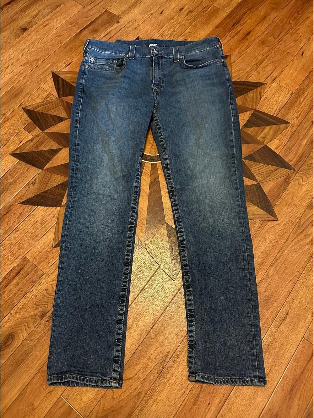 True Religion Jeans Mens Geno Relaxed Fit 38X30